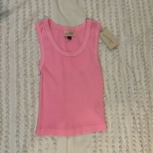 Banana Republic Pink Ribbed Tank Top